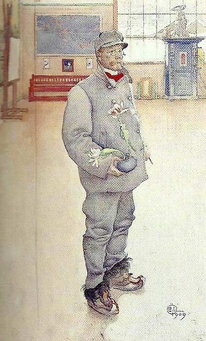 Carl Larsson blomstervannen oil painting picture